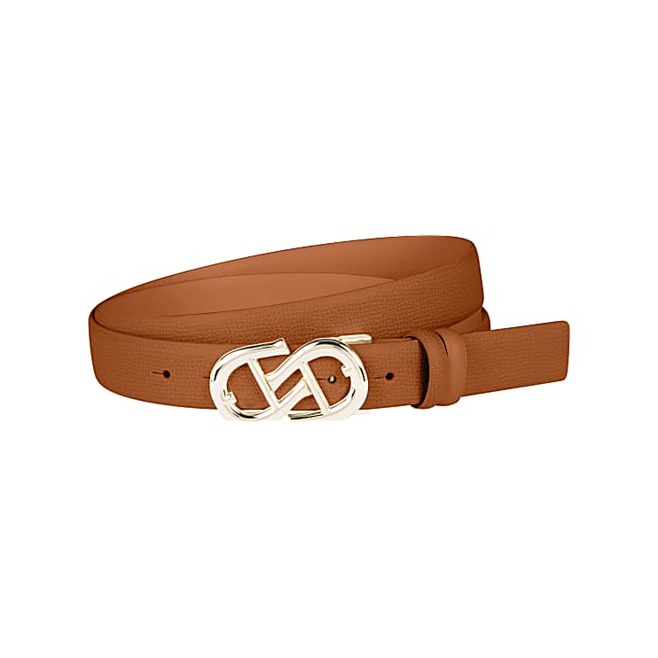 Aigner Logo Leather Belts